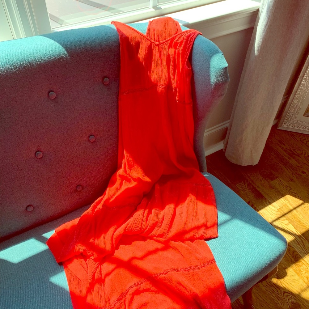 Red/orange maxi dress